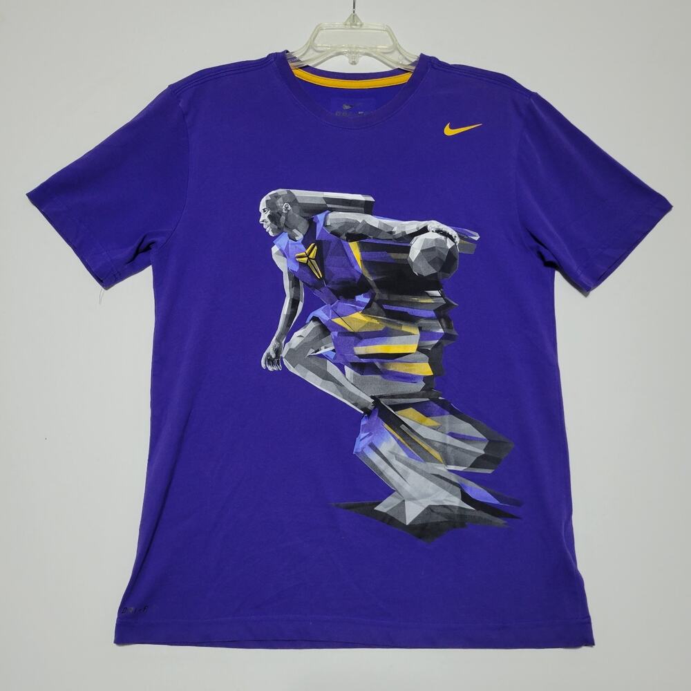 Vintage Y2K Kobe Bryant Shirt Nike Mamba Swoosh Purple Tee Mens Size Medium